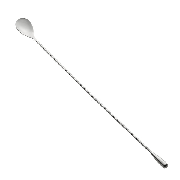 Restaurantware Bar Lux Stainless Steel Belicoso Barspoon - 16" - 1 Count Box