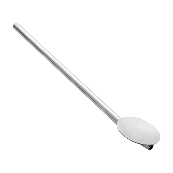 Restaurantware Bar Lux Stainless Steel Julep Spoon Straw - 5" - 2 Count Box