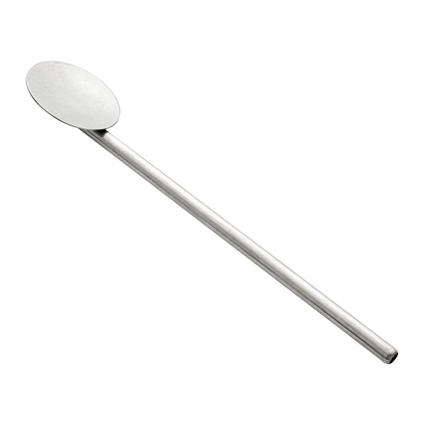 Restaurantware Bar Lux Stainless Steel Julep Spoon Straw - 5" - 2 Count Box