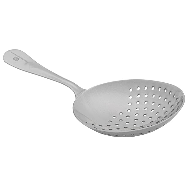 Restaurantware Bar Lux Stainless Steel Julep Strainer - Mirrored Finish - 6 1/2" - 1 Count Box