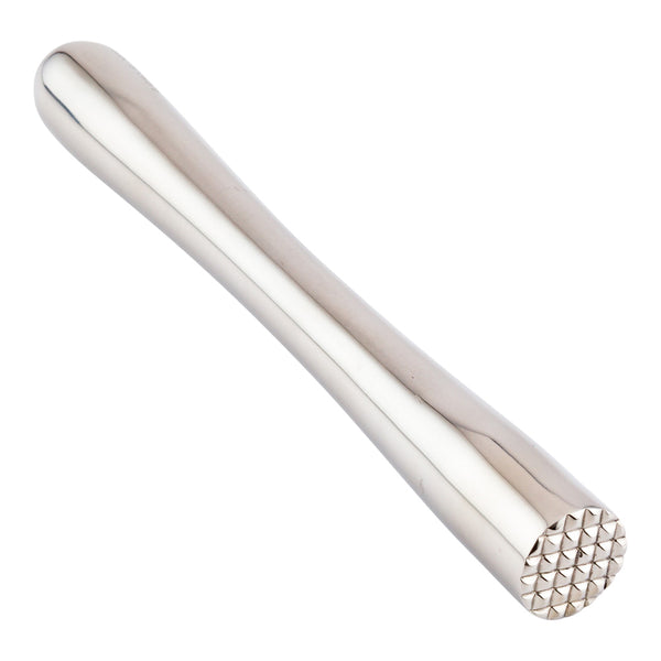 Restaurantware Bar Lux Stainless Steel Muddler - 8 1/4" X 3/4" X 3/4" - 1 Count Box