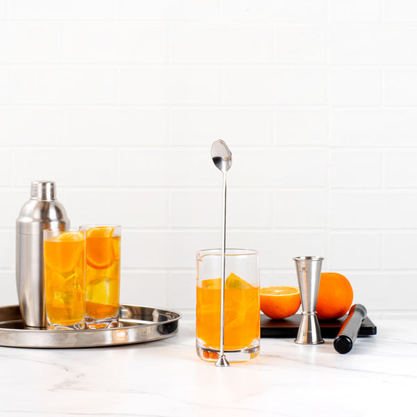 Restaurantware Bar Lux Stainless Steel Muddler Barspoon - 12" X 1 1/4" X 3/4" - 1 Count Box