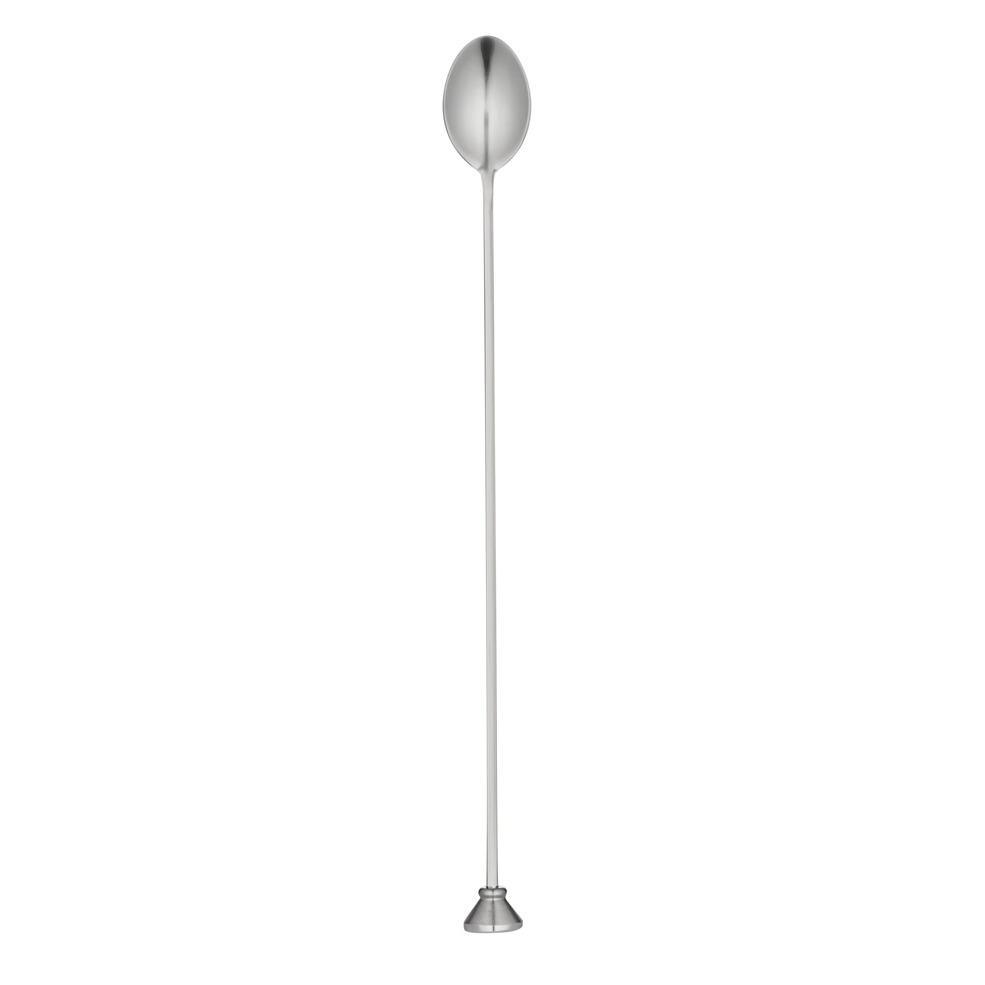 restaurantware Bar Lux Stainless Steel Muddler Barspoon - 12" x 1 1/4" x 3/4" - 1 count box