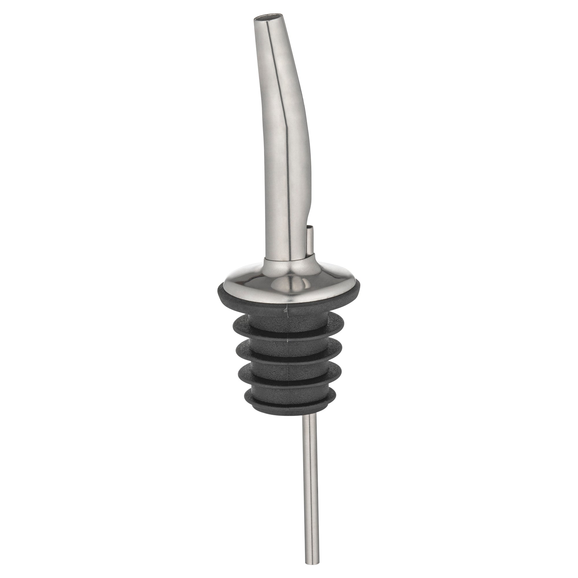 restaurantware Bar Lux Stainless Steel Speed Pourer - 4 1/4" x 1 1/4" x 1 1/4" - 4 count box