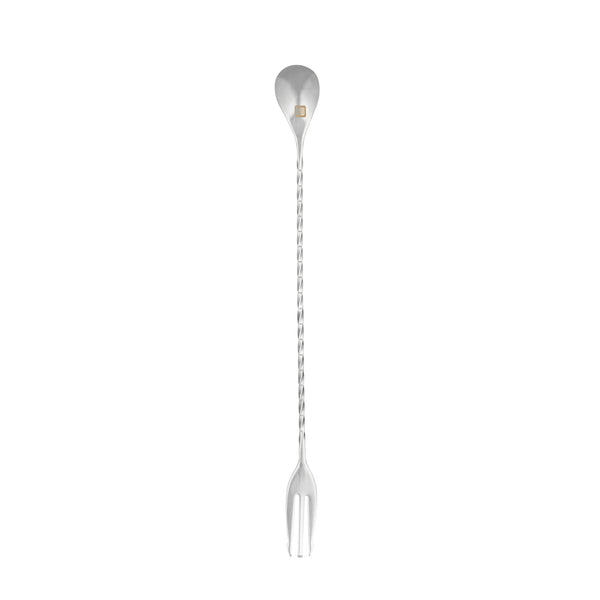 Restaurantware Bar Lux Stainless Steel Trident Barspoon - 12" - 1 Count Box