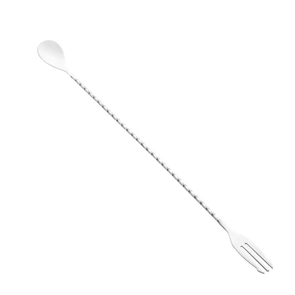 Restaurantware Bar Lux Stainless Steel Trident Barspoon - 16" X 1 1/4" X 1/2" - 1 Count Box