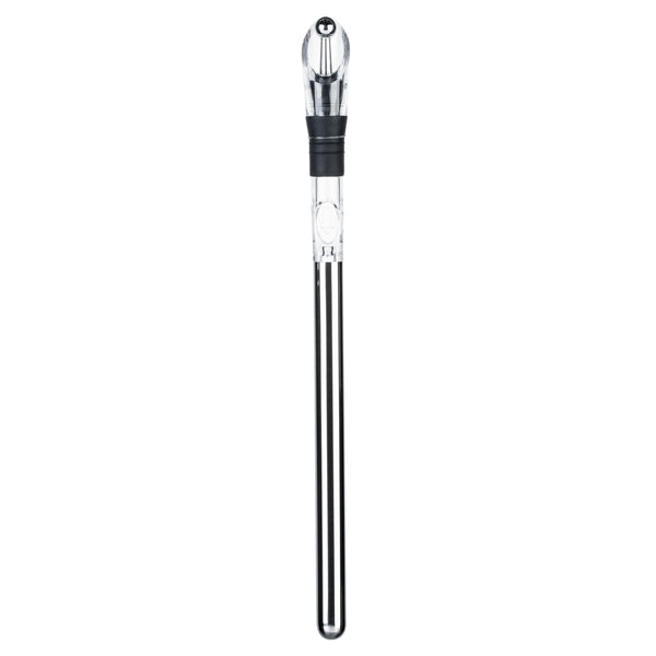 Restaurantware Bar Lux Stainless Steel Wine Chiller Stick / Pourer - With Aerator And Stopper - 12 3/4" - 1 Count Box