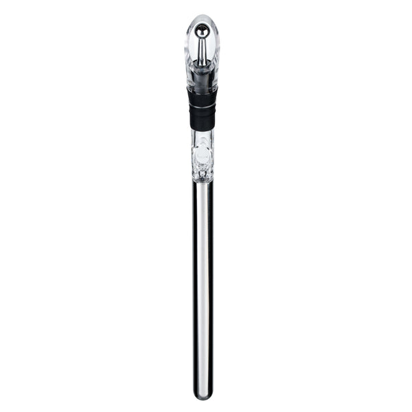 Restaurantware Bar Lux Stainless Steel Wine Chiller Stick / Pourer - With Aerator And Stopper - 12 3/4" - 1 Count Box