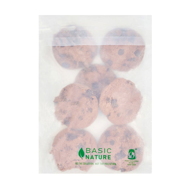 Restaurantware Basic Nature Translucent PLA Plastic / PBAT Lip And Tape Bag - Self-Sealing Compostable - 7" X 5" - 100 Count Box