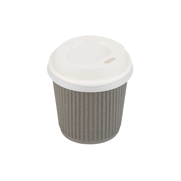 Restaurantware Basic Nature White PLA Plastic Coffee Cup Lid - Fits 4 Oz Compostable - 500 Count Box