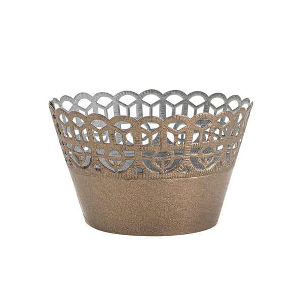 Restaurantware Bellissimo Round Cocoa Brown Paper Cupcake Wrap - 2 1/4" X 2 1/4" X 2" - 200 Count Box