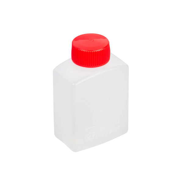 Restaurantware Bento Tek 1 Oz Translucent Plastic Soy Sauce Bottle - With Red Cap - 1 1/2" X 3/4" X 2 1/4" - 1000 Count Box