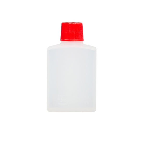 Restaurantware Bento Tek 15 ML Translucent Plastic Soy Sauce Bottle - With Red Cap - 1" X 3/4" X 2" - 1000 Count Box