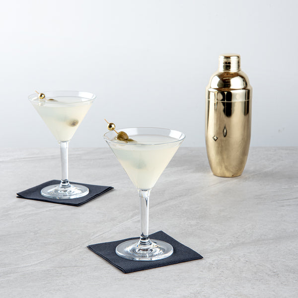 Restaurantware Bev Tek 10 Oz Polycarbonate Cocktail Martini Glass - 4 1/2" X 4 1/2" X 6 1/2" - 24 Count Box