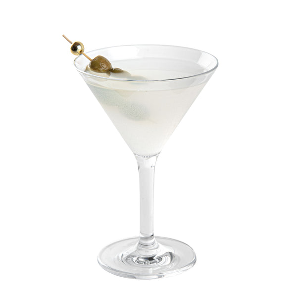 Restaurantware Bev Tek 10 Oz Polycarbonate Cocktail Martini Glass - 4 1/2" X 4 1/2" X 6 1/2" - 24 Count Box