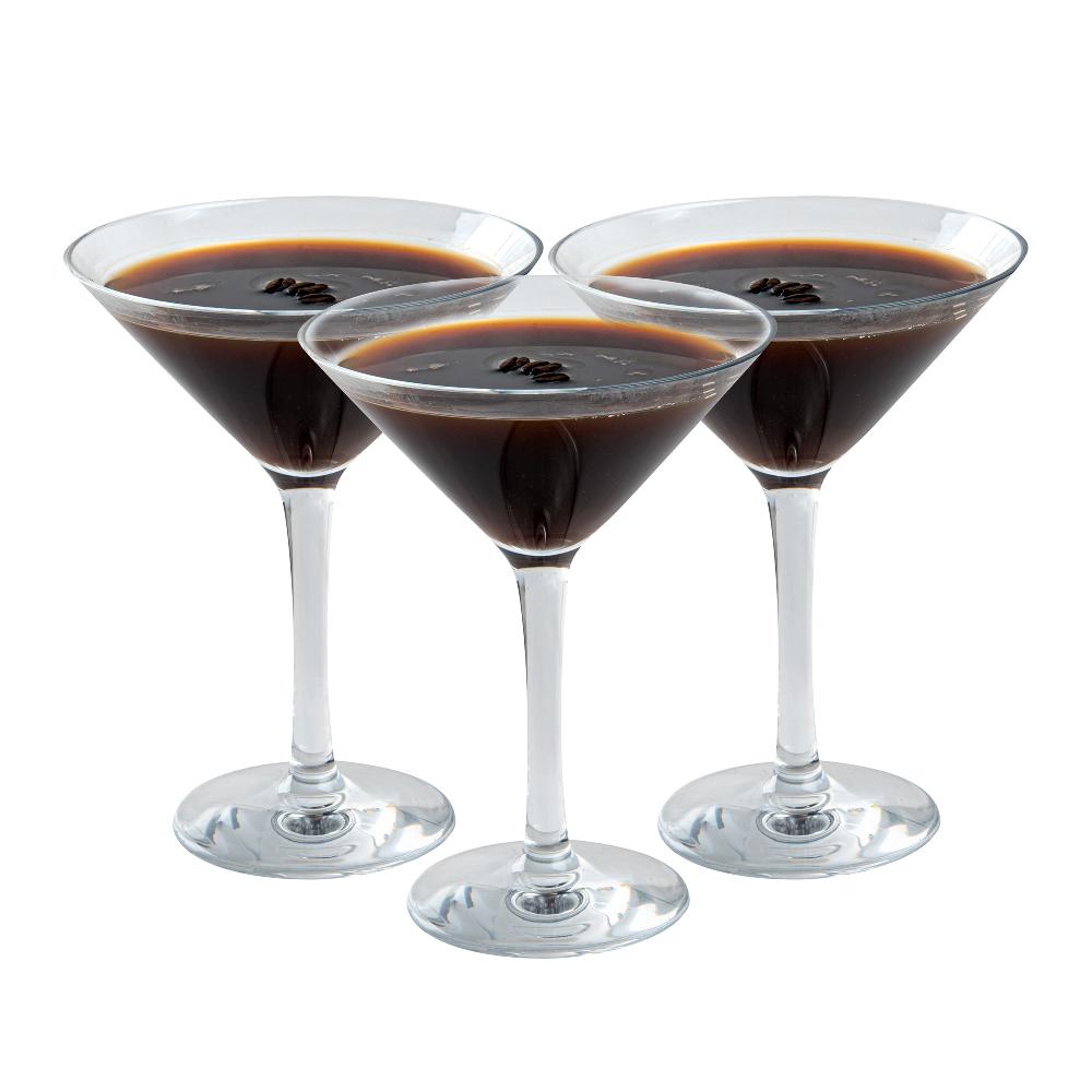 restaurantware Bev Tek 10 oz Polycarbonate Cocktail Martini Glass - 5 1/4" x 5 1/4" x 6 3/4" - 24 count box