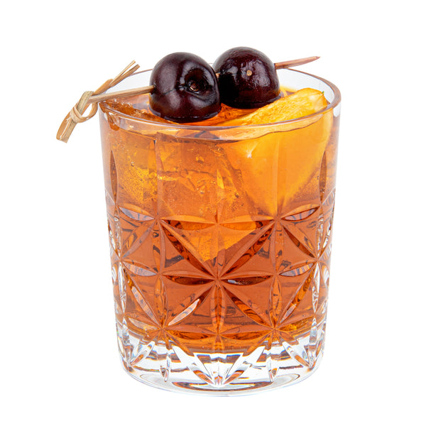 Restaurantware Bev Tek 10 Oz Polycarbonate Old Fashioned Glass - Cut Crystal Design - 3 1/4" X 3 1/4" X 3 3/4" - 48 Count Box