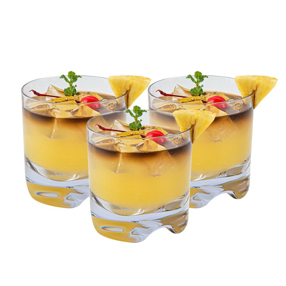 restaurantware Bev Tek 10 oz Polycarbonate Rocks Glass - 3 1/2" x 3 1/2" x 3 1/2" - 48 count box