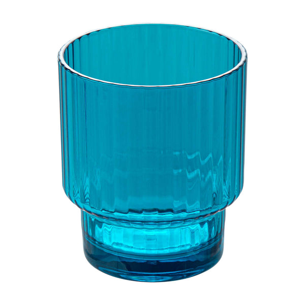Restaurantware Bev Tek 11 Oz Blue SAN Plastic Tumbler - Stackable - 48 Count Box