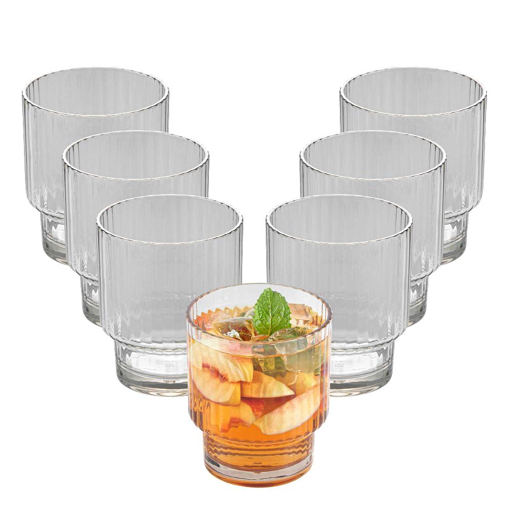 restaurantware Bev Tek 11 oz Clear SAN Plastic Tumbler - Stackable - 48 count box