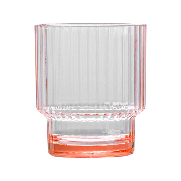 Restaurantware Bev Tek 11 Oz Pink SAN Plastic Tumbler - Stackable - 48 Count Box