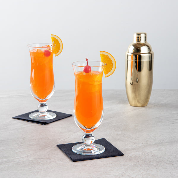 Restaurantware Bev Tek 11 Oz Polycarbonate Hurricane Glass - 3" X 3" X 8" - 48 Count Box