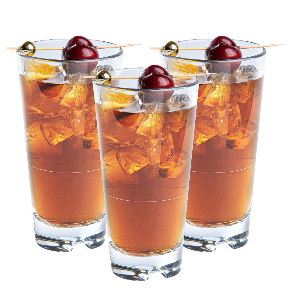 restaurantware Bev Tek 11 oz Polycarbonate Old Fashioned Glass - Stackable - 3" x 3" x 5 3/4" - 48 count box