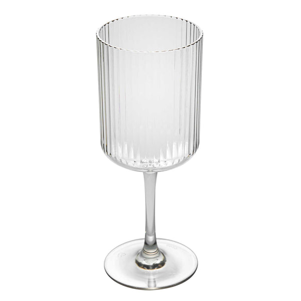 Restaurantware Bev Tek 12 Oz Clear SAN Plastic Wine Glass - 48 Count Box