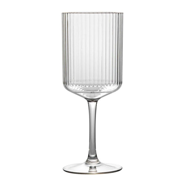 Restaurantware Bev Tek 12 Oz Clear SAN Plastic Wine Glass - 48 Count Box