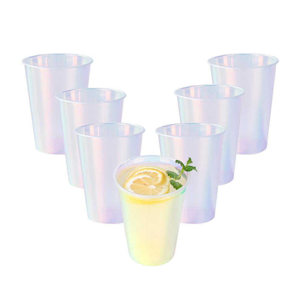 restaurantware Bev Tek 12 oz Iridescent Plastic Hot / Cold Drinking Cup - 500 count box