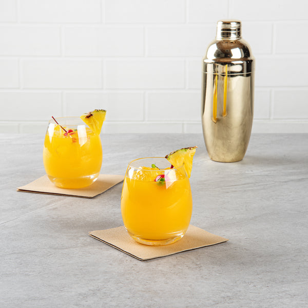 Restaurantware Bev Tek 12 Oz Polycarbonate Rocks Glass - 3 1/2" X 3 1/2" X 3 3/4" - 48 Count Box
