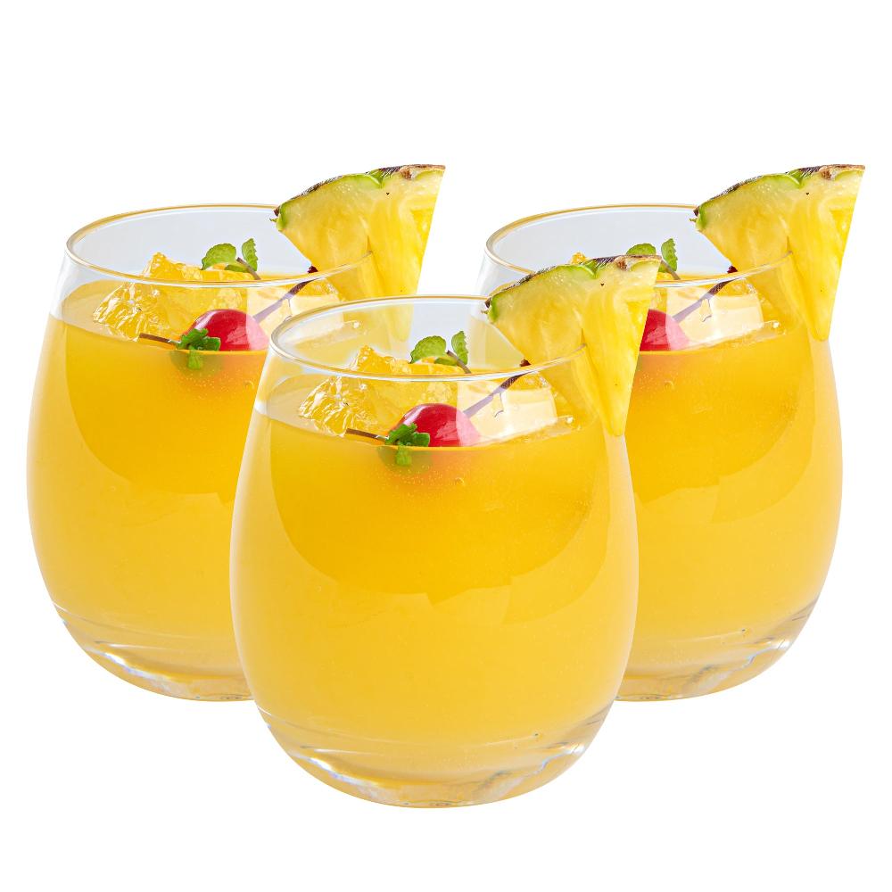 restaurantware Bev Tek 12 oz Polycarbonate Rocks Glass - 3 1/2" x 3 1/2" x 3 3/4" - 48 count box