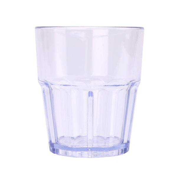 Restaurantware Bev Tek 12 Oz Round Clear Plastic Tumbler - Shatter-Resistant - 3 1/2" X 3 1/2" X 4" - 50 Count Box