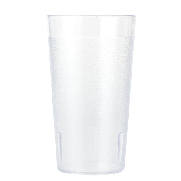 Restaurantware Bev Tek 12 Oz SAN Plastic Tumbler - Pebbled - 3" X 3" X 5" - 12 Count Box