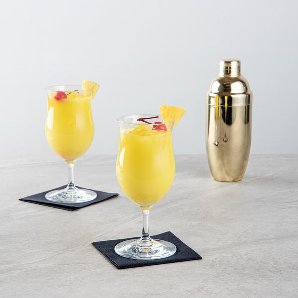 Restaurantware Bev Tek 13 Oz Polycarbonate Poco Grande / Piña Colada Glass - 3 1/2" X 3 1/2" X 7 1/2" - 48 Count Box