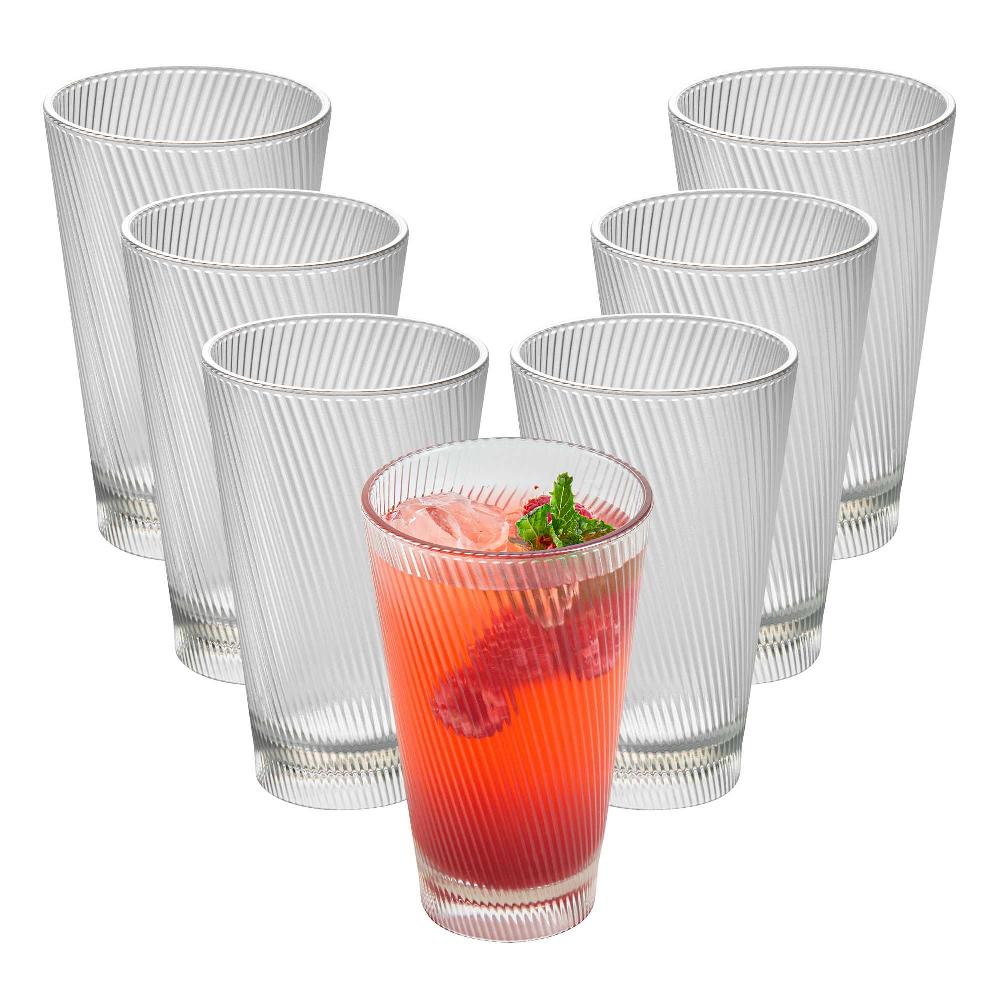 restaurantware Bev Tek 14 oz Clear SAN Plastic Tumbler - 48 count box
