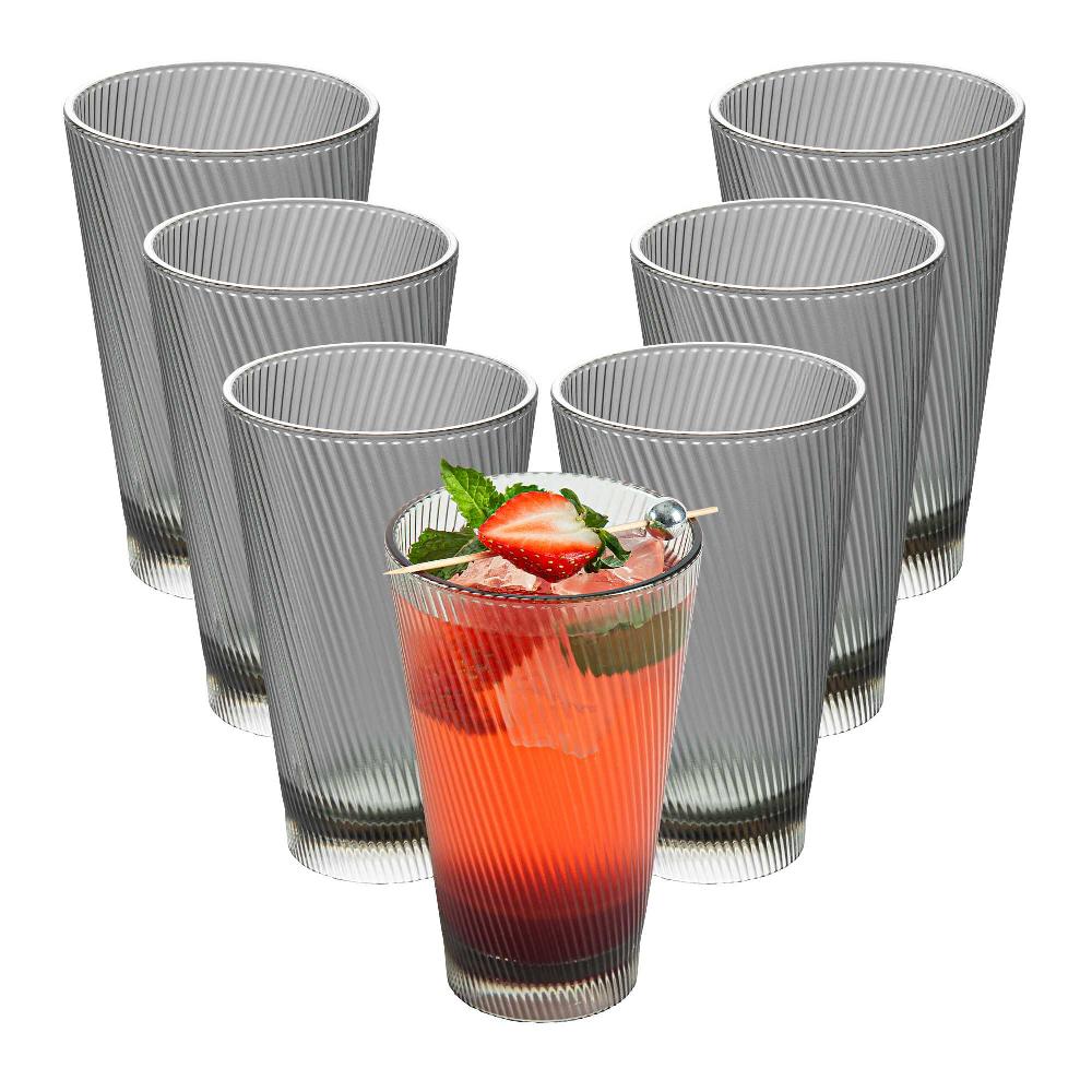 restaurantware Bev Tek 14 oz Gray SAN Plastic Tumbler - 48 count box