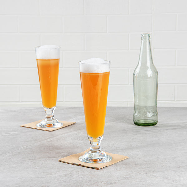 Restaurantware Bev Tek 14 Oz Polycarbonate Pilsner Beer Glass - 3 1/4" X 3 1/4" X 9 1/4" - 24 Count Box
