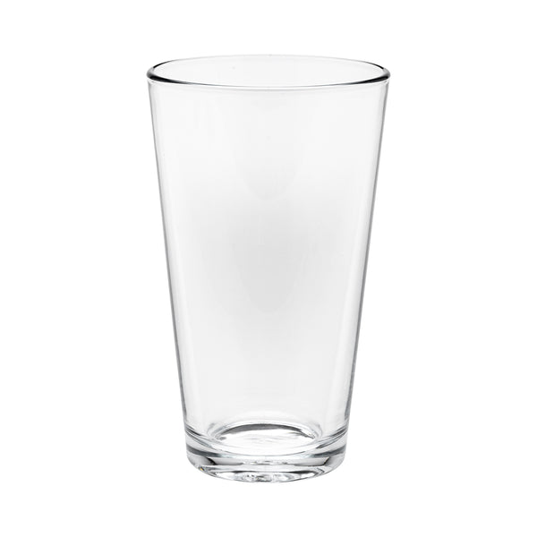 Restaurantware Bev Tek 16 Oz Conical Pint Glass - 3 1/2" X 3 1/2" X 5 3/4" - 12 Count Box