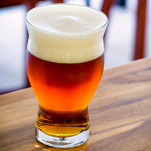 Restaurantware Bev Tek 16 Oz Craft Beer Pint Glass - Flared - 3 1/2" X 3 1/2" X 5 3/4" - 12 Count Box