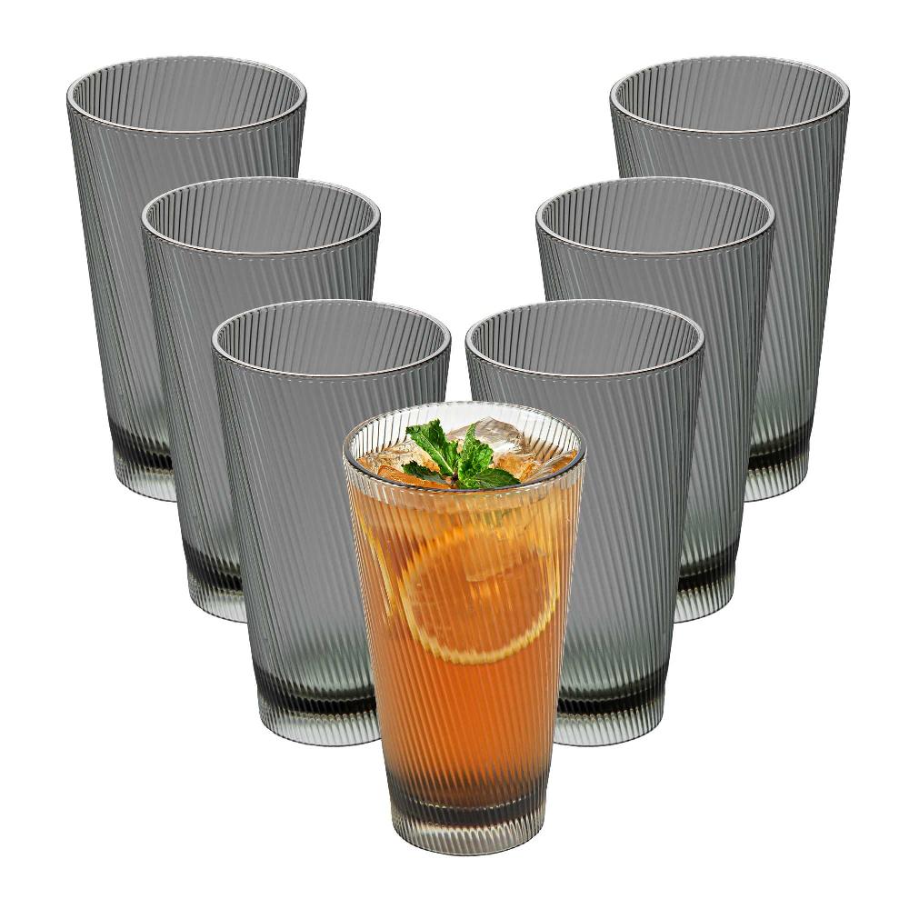 restaurantware Bev Tek 16 oz Gray SAN Plastic Tumbler - 48 count box