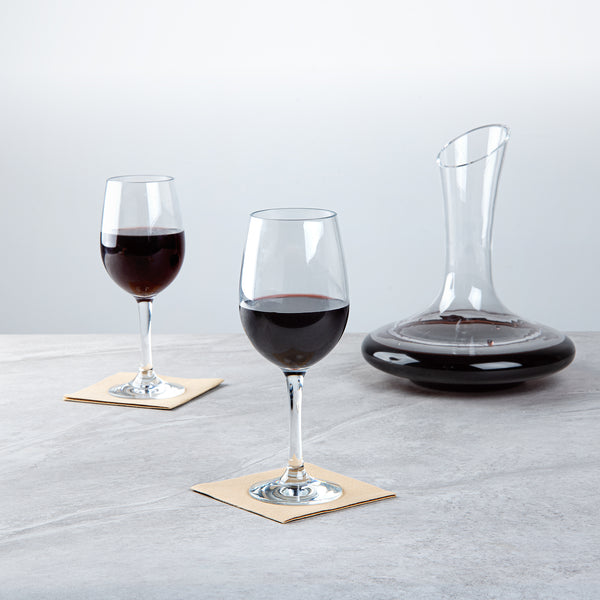 Restaurantware Bev Tek 16 Oz Polycarbonate Wine Glass - 3 1/2" X 3 1/2" X 9 1/4" - 48 Count Box