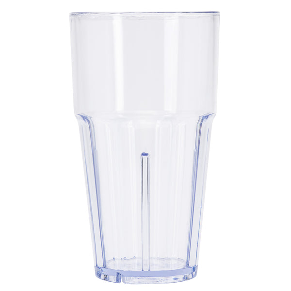 Restaurantware Bev Tek 16 Oz Round Clear Plastic Tumbler - Shatter-Resistant - 3 1/2" X 3 1/2" X 6" - 50 Count Box