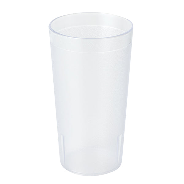Restaurantware Bev Tek 16 Oz SAN Plastic Tumbler - Pebbled - 3 1/4" X 3 1/4" X 5 3/4" - 12 Count Box