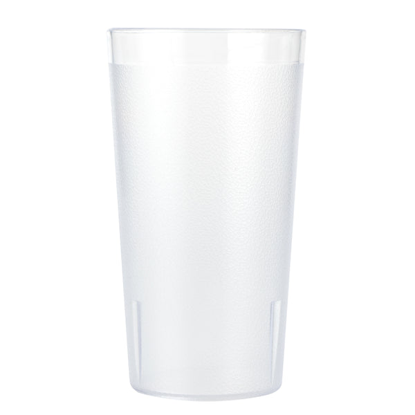 Restaurantware Bev Tek 16 Oz SAN Plastic Tumbler - Pebbled - 3 1/4" X 3 1/4" X 5 3/4" - 12 Count Box