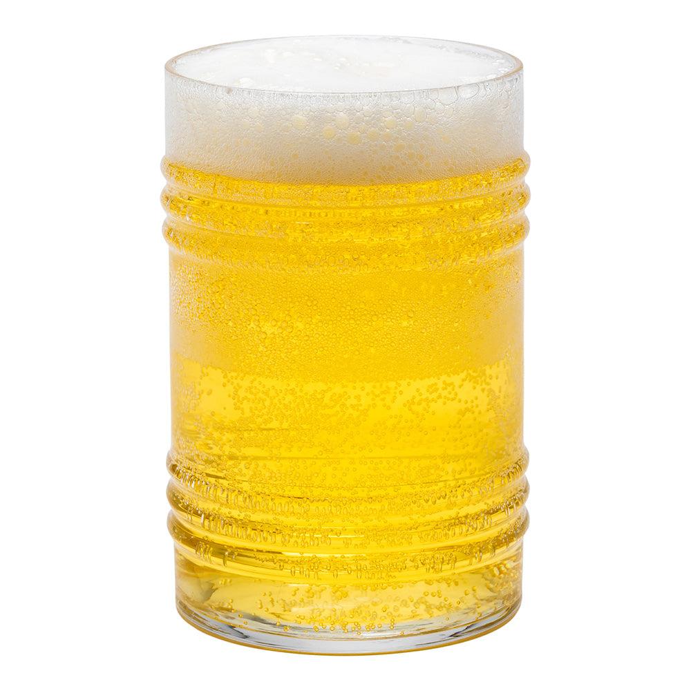 restaurantware Bev Tek 16 oz Tin Can Pint Glass - 3" x 3" x 4 3/4" - 12 count box