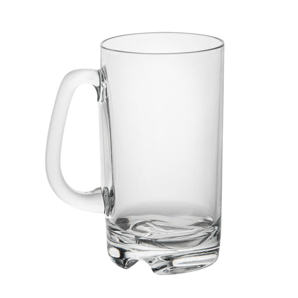 Restaurantware Bev Tek 18 Oz Polycarbonate Beer Mug - 4 3/4" X 3 1/4" X 6" - 48 Count Box