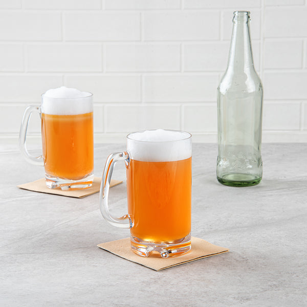 Restaurantware Bev Tek 18 Oz Polycarbonate Beer Mug - 4 3/4" X 3 1/4" X 6" - 48 Count Box