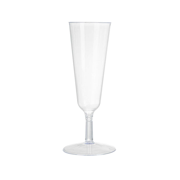 Restaurantware Bev Tek 2 Oz Round Clear Plastic Mini Champagne Glass - 2" X 2" X 5" - 100 Count Box