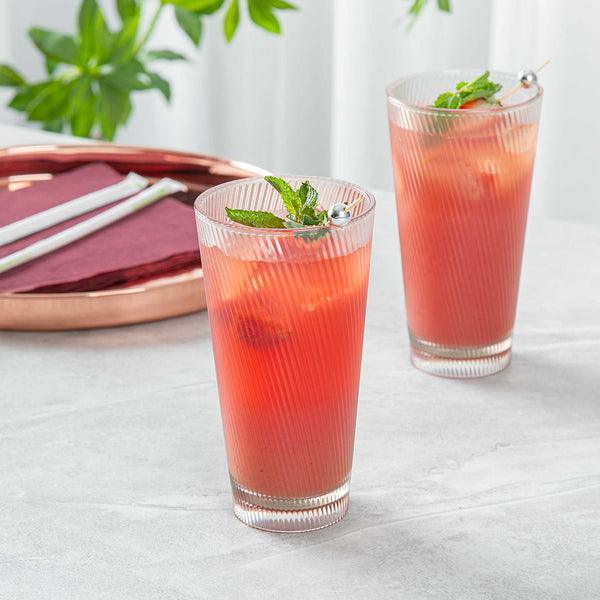 Restaurantware Bev Tek 20 Oz Clear SAN Plastic Tumbler - 48 Count Box